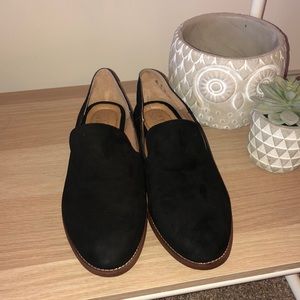 Black loafers